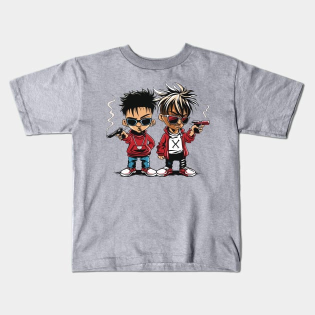 Thug life boy 05 Kids T-Shirt by ToddT